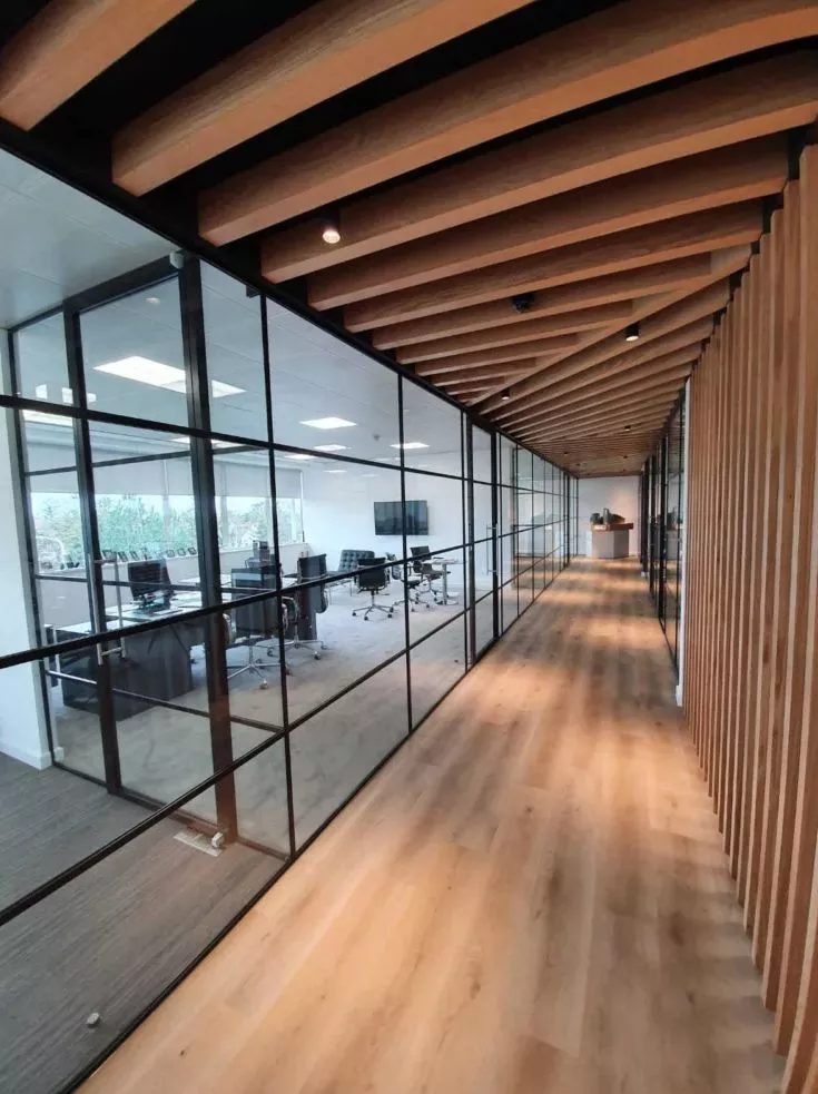 Glass offices and partitions