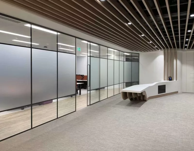 Glass partition project