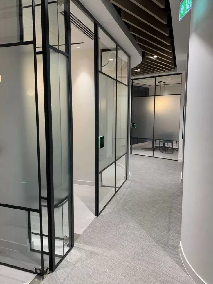 Private glass offices